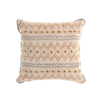 Cojín Home ESPRIT Beige Ikat 45 x 45 x 15 cm