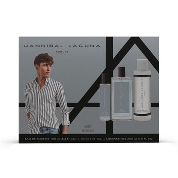 Set de Perfume Hombre Hannibal Laguna HIT 3 Piezas