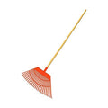 Rastrillo para Recoger Hojas EDM Grande Jardín Naranja 55 x 31 x 116 cm