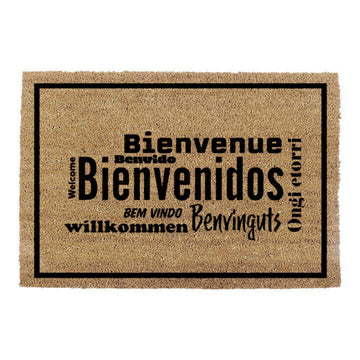 Felpudo EDM 74773 Marrón Negro Castaño Claro Marrón Intenso 2/8-negro azulado 60 x 40 cm Rectangular