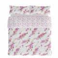 Juego de funda nórdica Hosteline SPRING Malva Cama de 135 2 Piezas