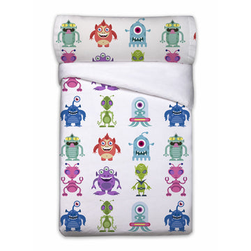 Juego de funda nórdica Pierre Cardin ALIENS Blanco Cama de 90 3 Piezas