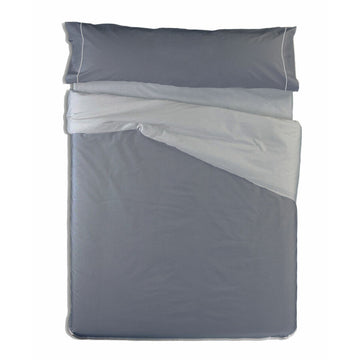 Juego de funda nórdica Hosteline VEGAS Gris Cama de 135 2 Piezas