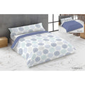 Juego de funda nórdica Hosteline FLORENCIA Azul Cama de 180 3 Piezas