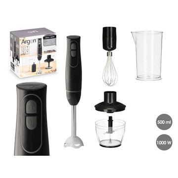 Batidora de Mano Argon Negro Gris 1000 W