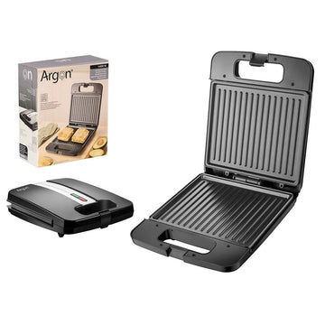 Sandwichera Grill Argon Negro Acero 1400 W