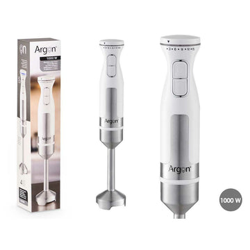 Batidora de Mano Argon Blanco Acero 1000 W