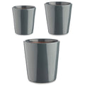 Set de Macetas Ibergarden Antracita Arcilla Cónica Ø 14 cm Ø 22 cm Ø 17 cm 22,5 x 21 x 22,5 cm 3 Piezas