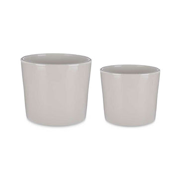 Set de Macetas Ibergarden Gris Arcilla Ø 22 cm Ø 27 cm 22 x 22 x 19 cm 27 x 27 x 23 cm 27 x 23,7 x 27 cm 2 Piezas