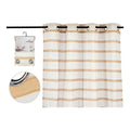 Cortina Gift Decor Marrón 140 x 0,1 x 260 cm Visillo Rayas