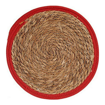 Salvamantel Gift Decor Marrón Rojo Natural 35 x 1 x 35 cm Plástico