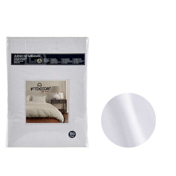 Juego de Sábanas Gift Decor Blanco 3 Piezas
