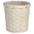 Macetero Gift Decor Blanco PVC Bambú 17 x 15 x 17 cm Redondo