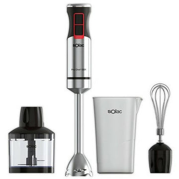 Batidora de Mano Multifunción con Accesorios Solac BA5616 Acero 1200 W