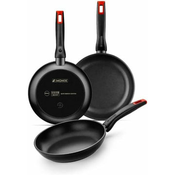 Juego de Sartenes Monix PRO Negro 3 Piezas