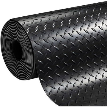 Rollo de Material Antideslizante Exma Negro Caucho 1 x 10 m Diamantes