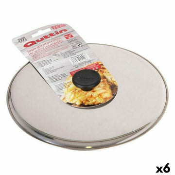 Tapa volteadora de tortillas Quttin 144881 Ø 27 cm 27 x 27 x 3 cm Acero Inoxidable (6 Unidades)