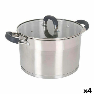 Cacerola Quttin ø 24 x 9 cm Acero (4 Unidades)