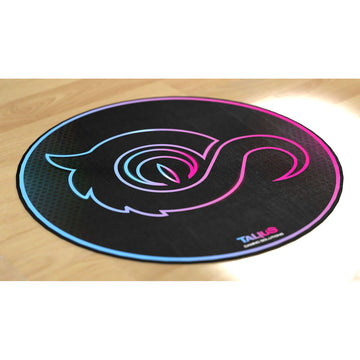 Alfombra Gaming Talius Floorpad 100 Negro Tela Ø 100 cm