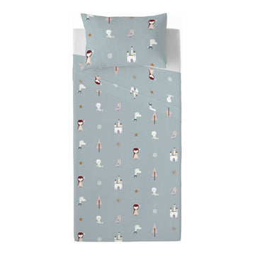 Juego de Sábanas Haciendo el Indio Dama Nieves Cama de 105/110 180 x 270 cm
