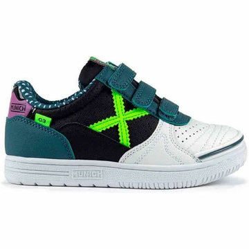 Zapatillas de Fútbol Sala para Adultos Munich G-3 Kid Vco 434 Turquesa