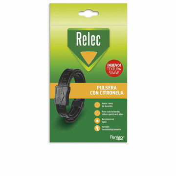 Pulsera Antimosquitos de Citronela Relec Relec Pulsera Negro Adultos