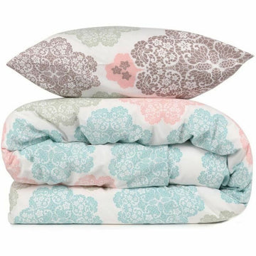 Juego de funda nórdica Turquesa Cama de 200 3 Piezas