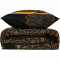 Juego de funda nórdica Negro Cama de 200 3 Piezas