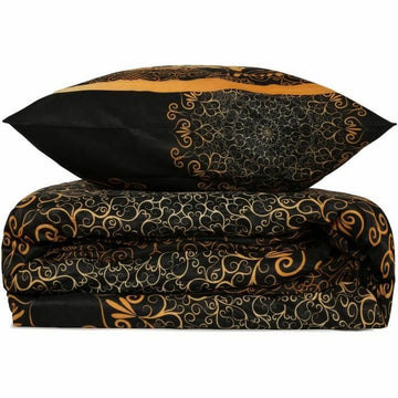 Juego de funda nórdica Negro Cama de 200 3 Piezas