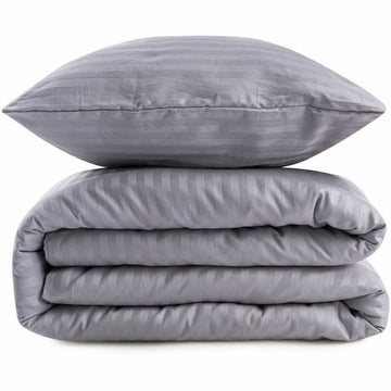 Juego de funda nórdica Gris Cama de 200 3 Piezas