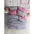 Juego de funda nórdica Morado Rosa 220 x 240 cm