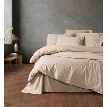 Juego de funda nórdica Beige 220 x 240 cm