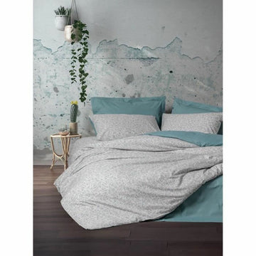 Juego de funda nórdica Azul Blanco 220 x 240 cm