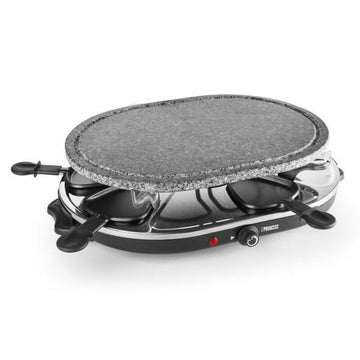 Raclette Princess 8 Oval Stone Grill Party Negro Gris