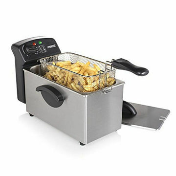 Freidora Princess Family Castel Negro Plateado Acero 2000 W 3 L (Reacondicionado A)