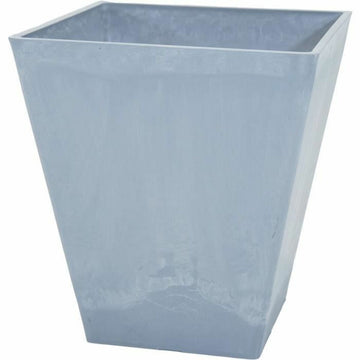 Maceta Mega Collections Ecostone Square Gris Plástico Reciclado 43 x 43 x 74 cm 41 x 45 cm 41 x 45 x 41 cm