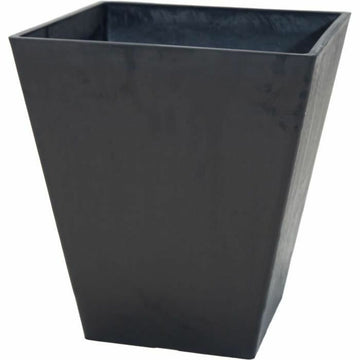 Maceta Mega Collections Ecostone Square Negro noir Plástico Reciclado 42 x 46 x 42 cm 43 x 43 x 74 cm 41 x 45 cm