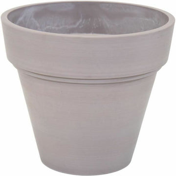 Maceta Mega Collections Ecostone Planter Marrón Taupé Plástico Reciclado 43 x 43 x 74 cm 41 x 35 cm