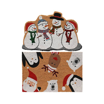 Felpudo Fibra de coco Navidad