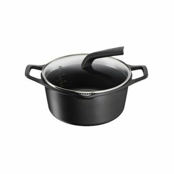 Cacerola Con Tapa Tefal ROBUSTO E24944 Negro