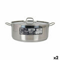 Cacerola Con Tapa Quttin Hotel ø 34 x 13 cm (2 Unidades)