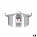 Cacerola Con Tapa Aluminio 31,3 x 26,5 x 13,5 cm (8 Unidades)