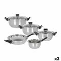 Batería de Cocina Quttin Genova 8 Piezas (2 Unidades)
