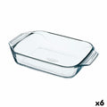 Fuente para Horno Pyrex Irresistible Transparente Vidrio Rectangular 39 x 24,5 x 6,9 cm (6 Unidades)