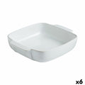 Fuente para Horno Pyrex Signature Blanco Cerámica Cuadrada 29 x 24 x 7 cm (6 Unidades)