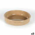 Cazuela Anaflor Barro Anaflor Marrón Cerámica Ø 21 cm (3 Unidades)