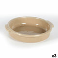 Cazuela Anaflor Barro Anaflor Marrón Cerámica Ø 21 cm (3 Unidades)