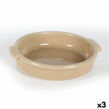 Cazuela Anaflor Barro Anaflor Marrón Cerámica Ø 21 cm (3 Unidades)