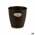 Maceta Stefanplast Chocolate Plástico 19 x 17,5 x 19 cm (12 Unidades)