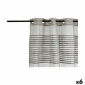 Cortina Gift Decor Gris oscuro 140 x 0,1 x 260 cm 26 x 42 x 5 cm Rayas (6 Unidades)